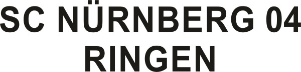 SC Nürnberg 04 Ringen Schriftzug - flex