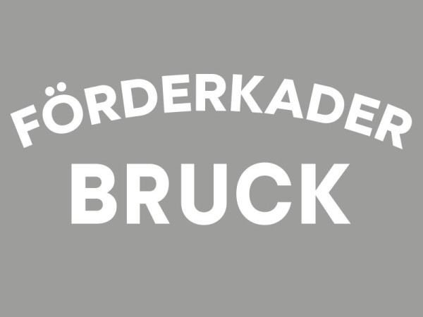 Förderkader Bruck Schriftzug 