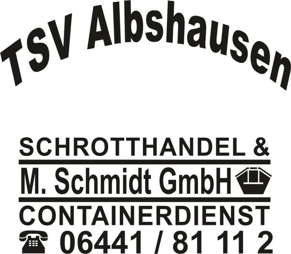 TSV Albshausen + Schmidt Schriftzug