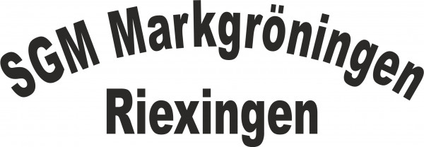 Schriftzug gebogen SGM Markgröningen Riexingen