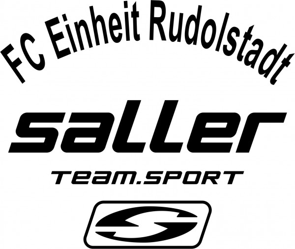 Schriftzug FC Einheit Rudolstadt mit Saller