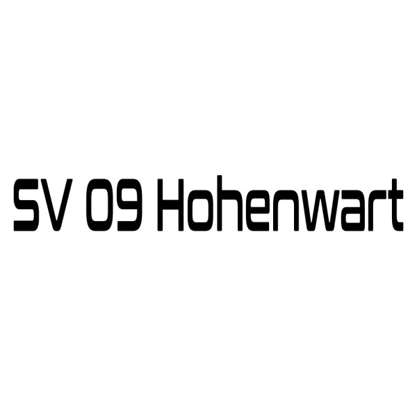 Schriftzug SV 09 Hohenwart - Flex