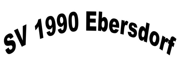 SV 1990 Ebersdorf Schriftzug Flock