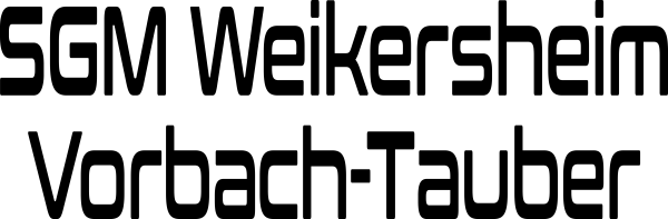 Schriftzug SGM Weikersheim Vorbach-Tauber (ohne saller) - Beflockung
