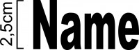 Vereinsshop Spielername 2,5cm Vereinsshop Spielername 2,5cm