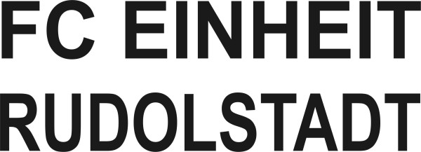 Schriftzug FC Einheit Rudolstadt