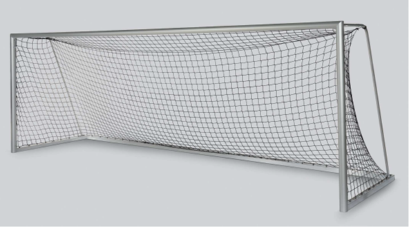 ALU-FUSSBALLTOR / 7,32m x 2,44m, Tiefe 1,50