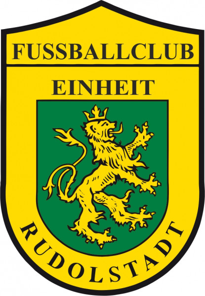 Wappen mehrfarbig FC Einheit Rudolstadt