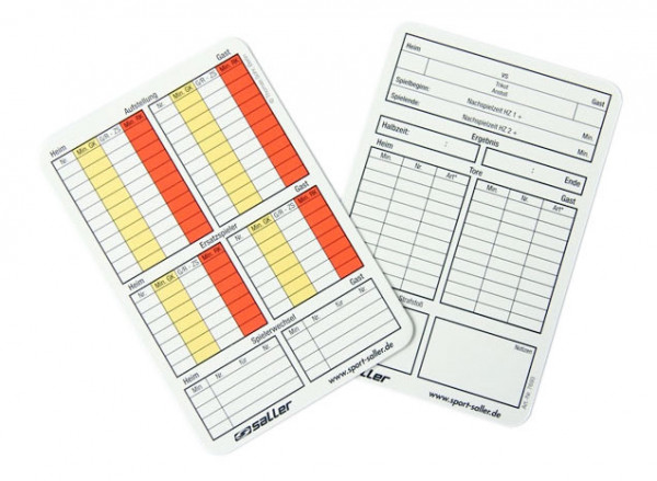 my Referee Spielnotizkarten Fußball