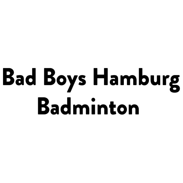 Bad Boys Hamburg Badminton Schriftzug